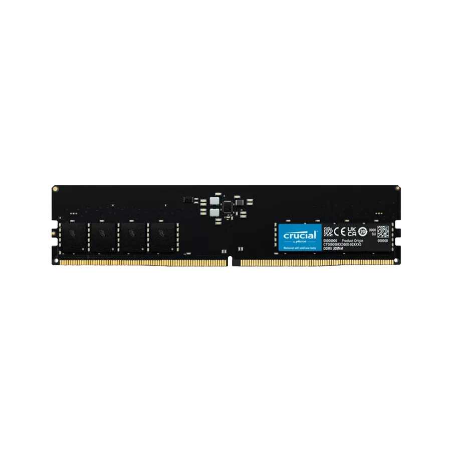 Crucial 16GB 4800MHz CL40 DDR5 UDIMM Memory