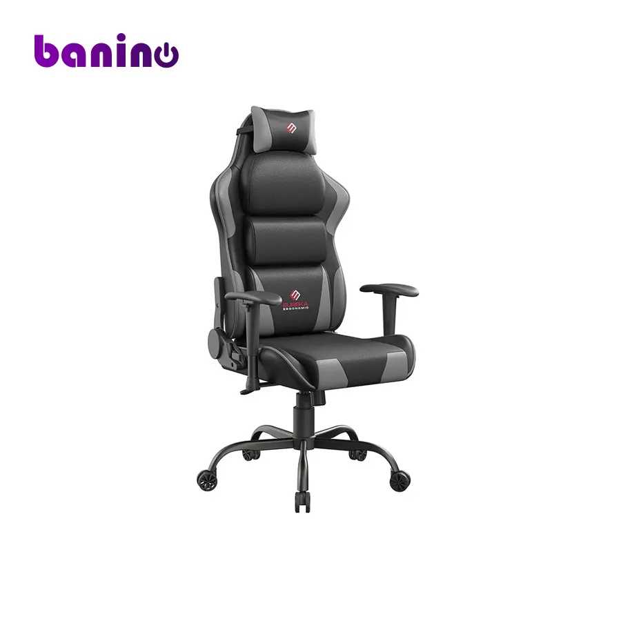 Eureka Hector Black/Grey Ergonomic Gaming Chair