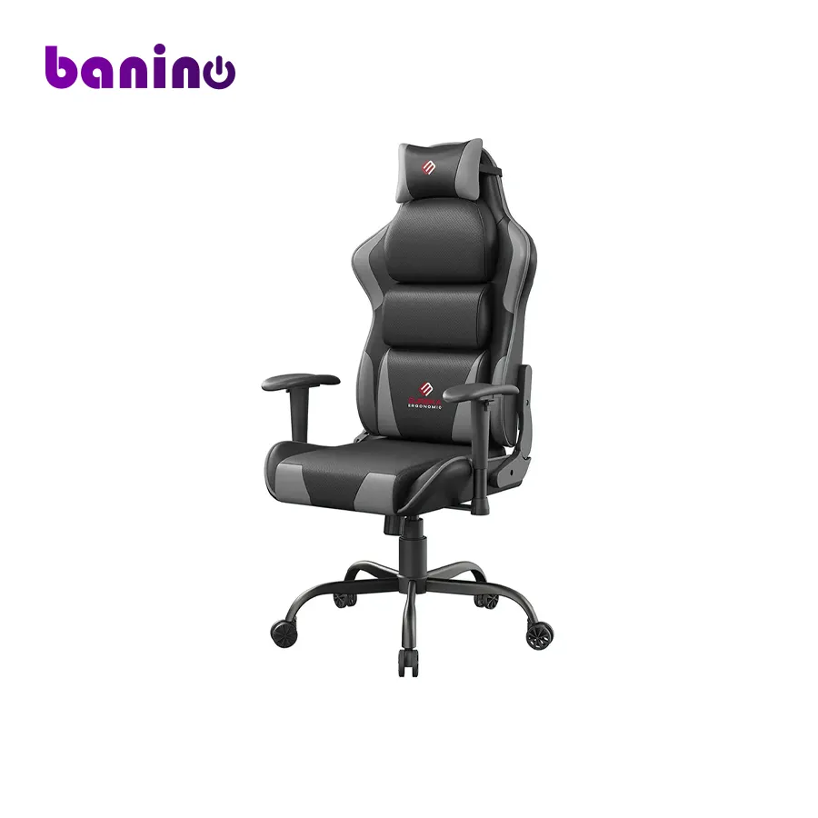 Eureka Hector Black/Grey Ergonomic Gaming Chair