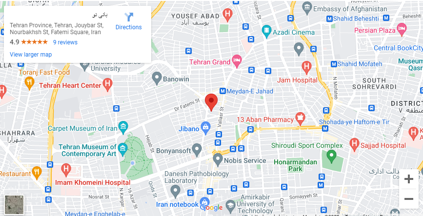 نقشه دفتر بانینو