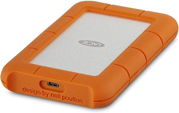 LaCie Rugged 2TB Thunderbolt USB-C Portable Hard Drive