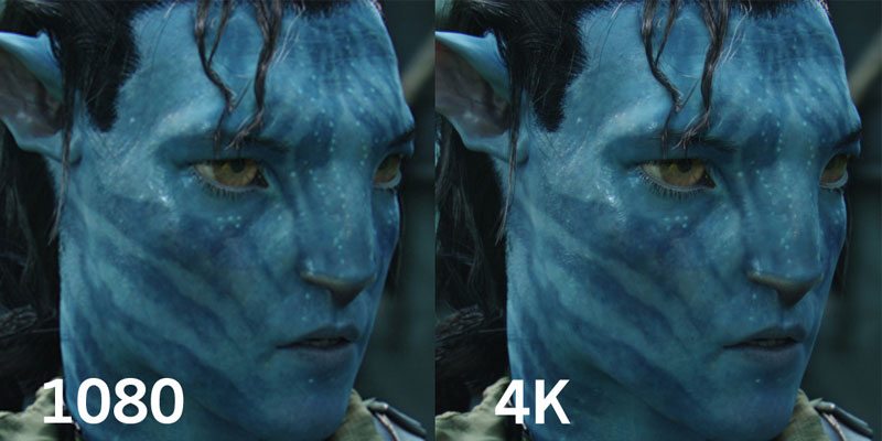 تفاوت 4k با full HD