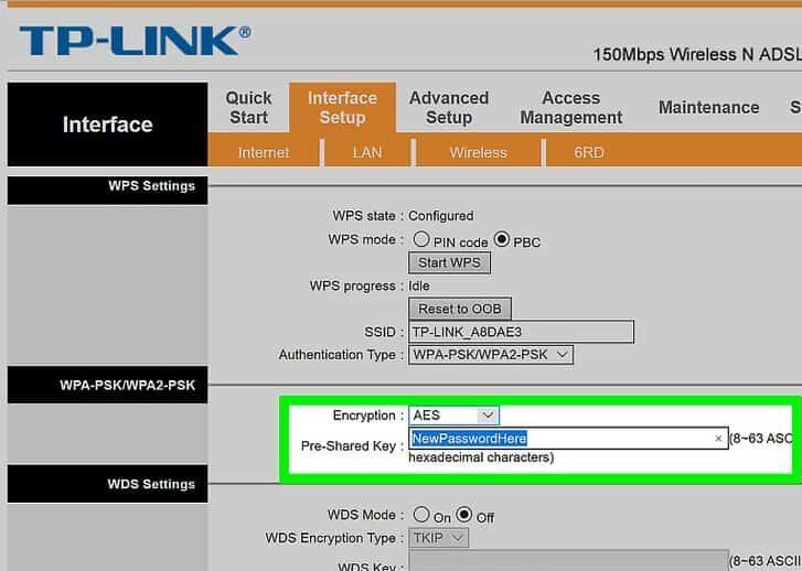 تغییر رمز وای فای TP-Link