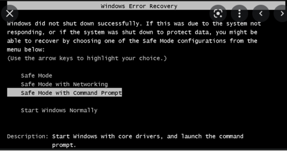 Safe Mode with Command Prompt چیست