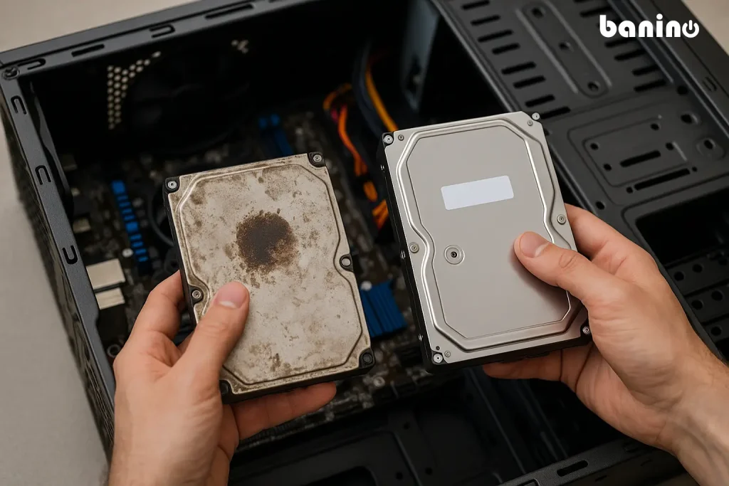 تعمیر هارد سوخته | بازیابی اطلاعات و رفع خرابی هارد دیسک