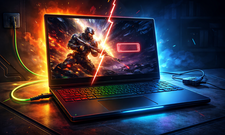 چرا لپ‌تاپ گیمینگ، وقتی در شارژ نیست عملکرد ضعیف‌تری دارد؟ دلایل و راه‌حل‌ها