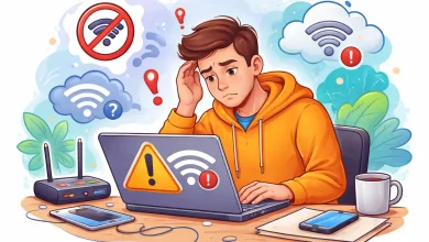 چرا وای‌فای لپ‌تاپ وصل نمی‌شود؟ راهنمای جامع عیب‌یابی و رفع مشکل