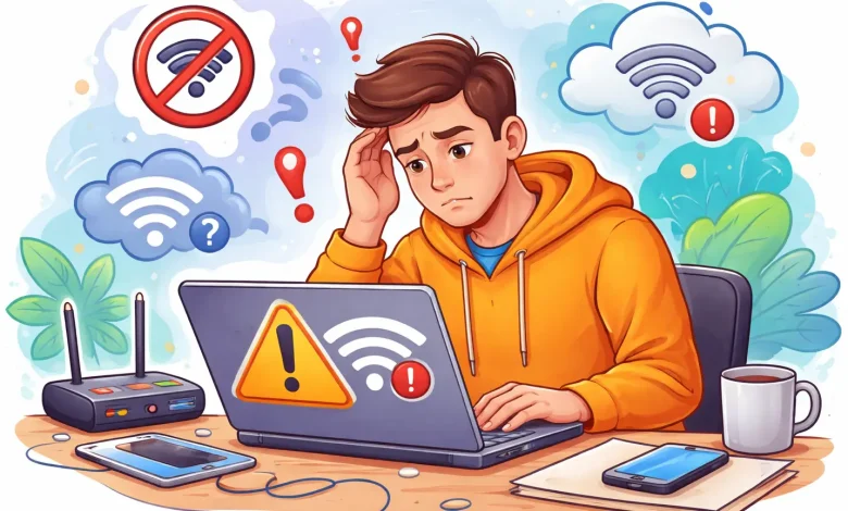 چرا وای‌فای لپ‌تاپ وصل نمی‌شود؟ راهنمای جامع عیب‌یابی و رفع مشکل