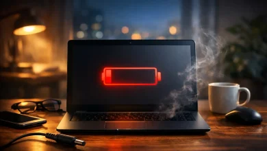 چرا باتری لپ‌تاپ زود خالی می‌شود؟ راهنمای جامع عیب‌یابی و افزایش عمر باتری