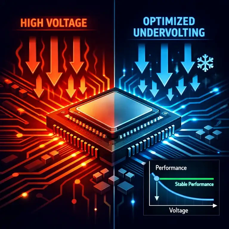 آنِدرولت کردن(Undervolting) 