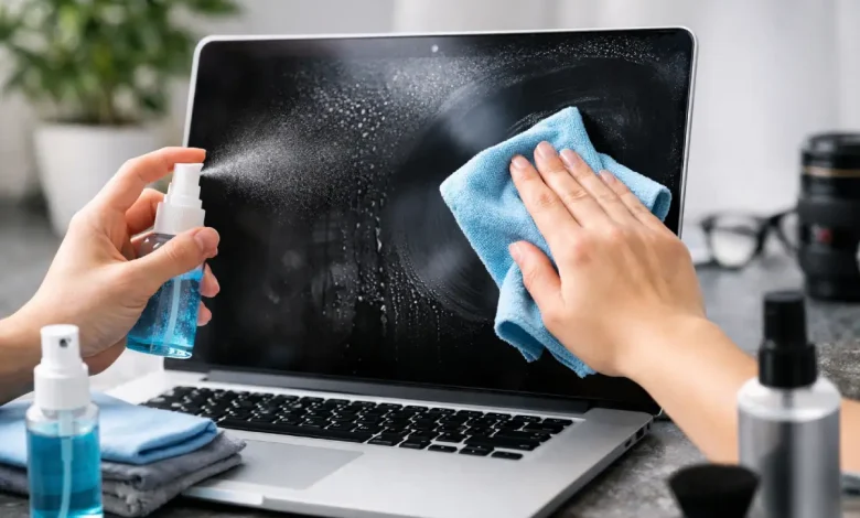 بهترین روش برای تمیز کردن صفحه نمایش لپتاپ چیست؟