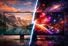 مقایسه مانیتور IPS  و مانیتور  OLED 